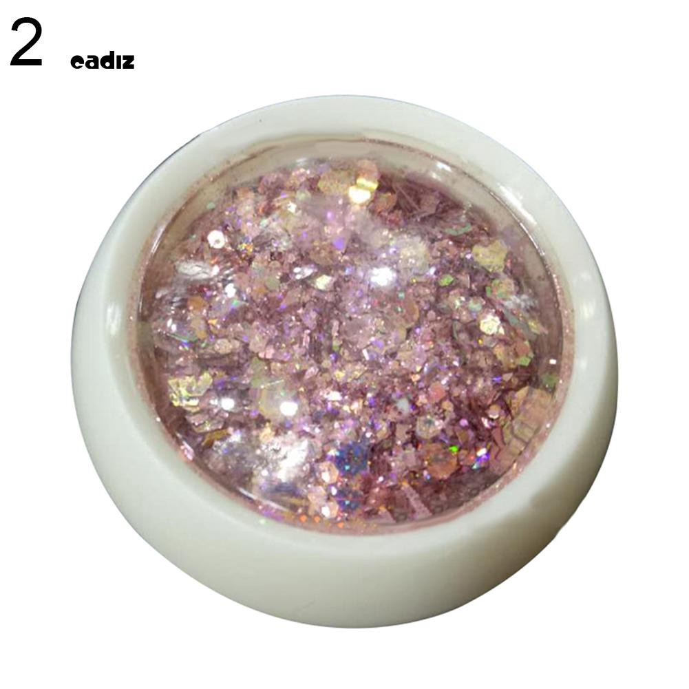 [Hàng mới về] Hộp kim tuyến nhiều màu xinh xắn lấp lánh trang trí móng tay tiện dụng