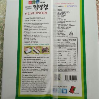 Combo 10 gói Lá rong biển cuộn cơm, kimbap