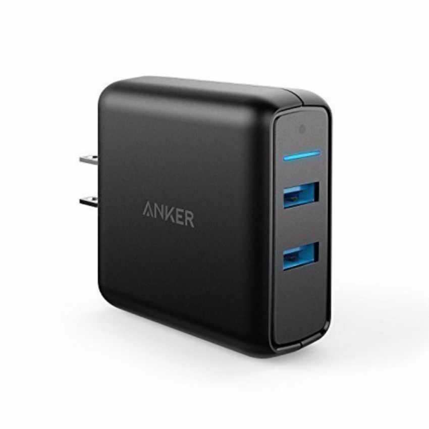 Sạc ANKER PowerPort Speed 2 cổng 39w Quick Charge 3.0 (Đen)