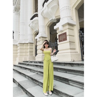 Set voan hai dây cúp ngực quần ống rộng tôn dáng cực đẹp có thể mặc hai kiểu như hình TH095