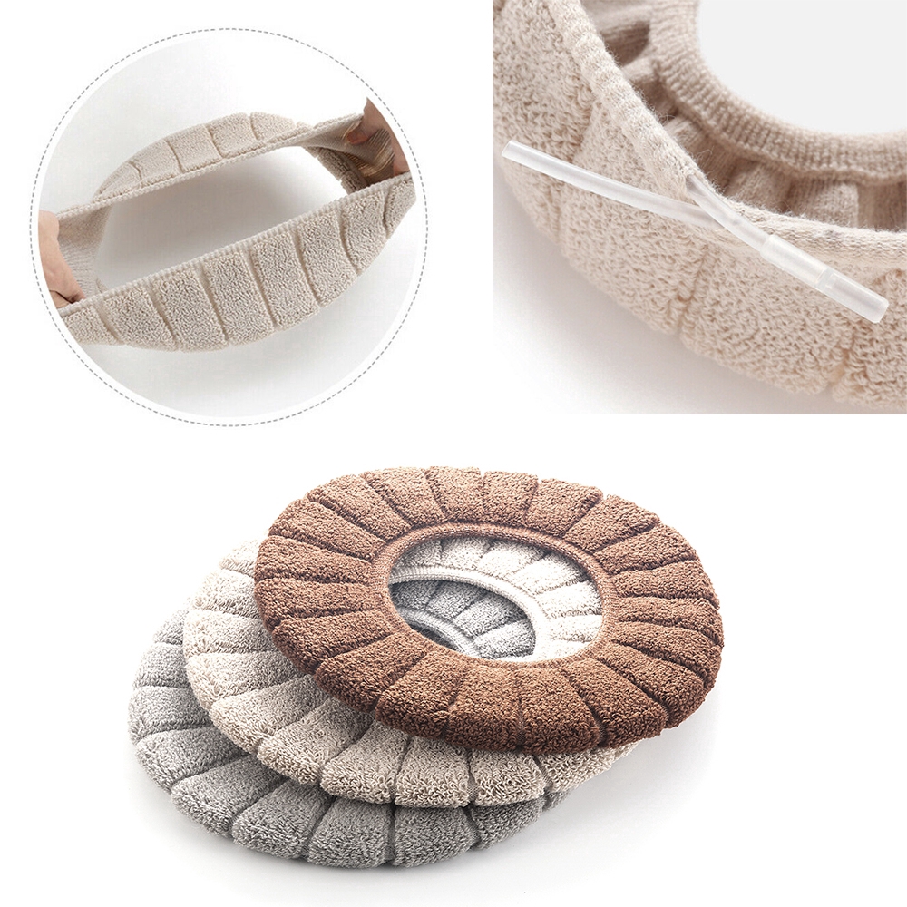 Miếng lót bồn cầu chất liệu đàn hồi giúp giữ ấm và thoải mái