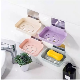 Khay để xà bông - Kệ để xà phòng dán tường hình mặt cười