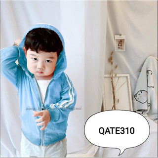 Áo khoác gió kẻ sọc thời trang QATE305 QATE310 cho bé trai và bé gái