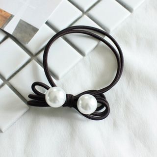 Cột tóc nơ kèm hạt trai