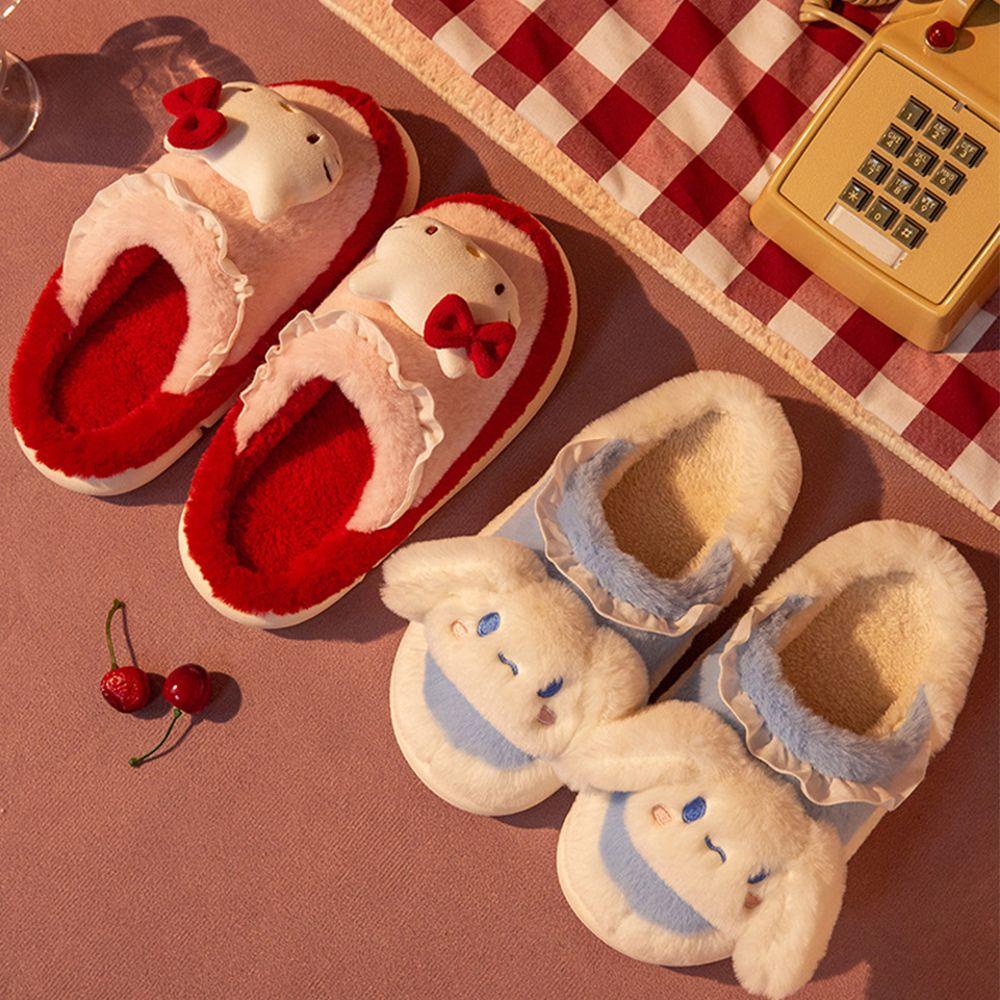 Dép Quai Ngang Họa Tiết Hoạt Hình Mèo Kt My Melody Cinnamoroll Dễ Thương Cho Nữ