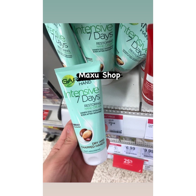 Garnier Hand Cream- Kem Tay Garnier 100ml