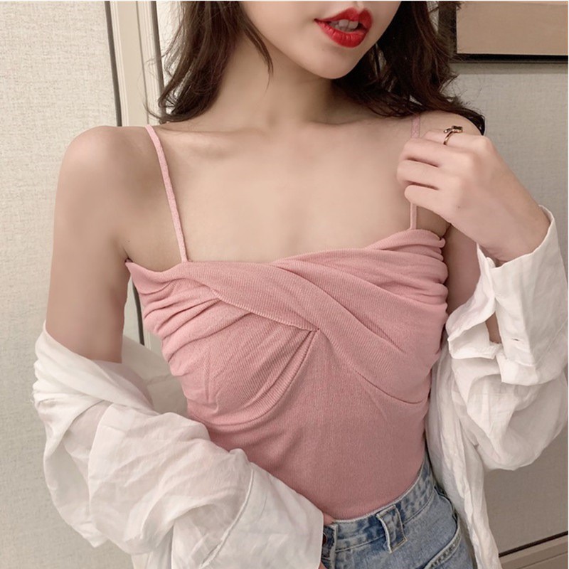 [Mã FAMAYWA giảm 10K đơn 50K] [FRESHIP-HÀNG CAO CẤP] Áo Croptop Nữ Hai Dây Siêu Đẹp Dáng Điệu Hottrend Hè 2021 | BigBuy360 - bigbuy360.vn