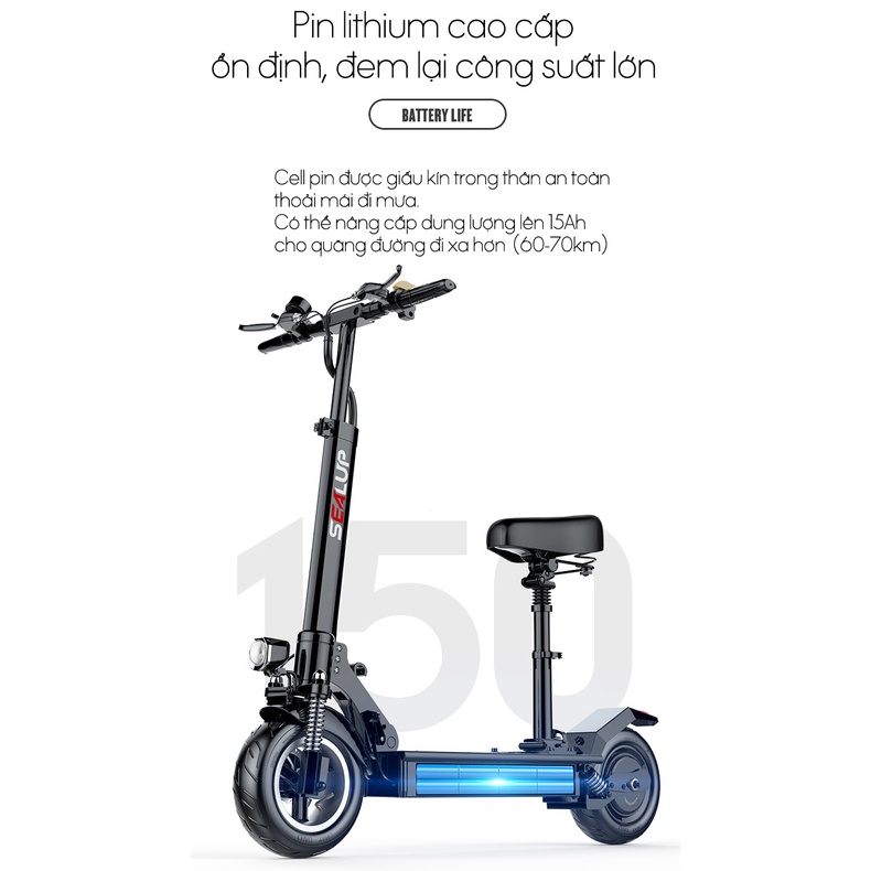 XE ĐIỆN SCOOTER GẤP GỌN SEALUP Q5