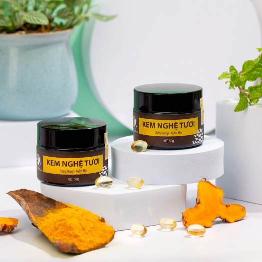 Kem Nghệ Tươi - Trắng Hồng - Mềm Mịn Wonmom 50gr