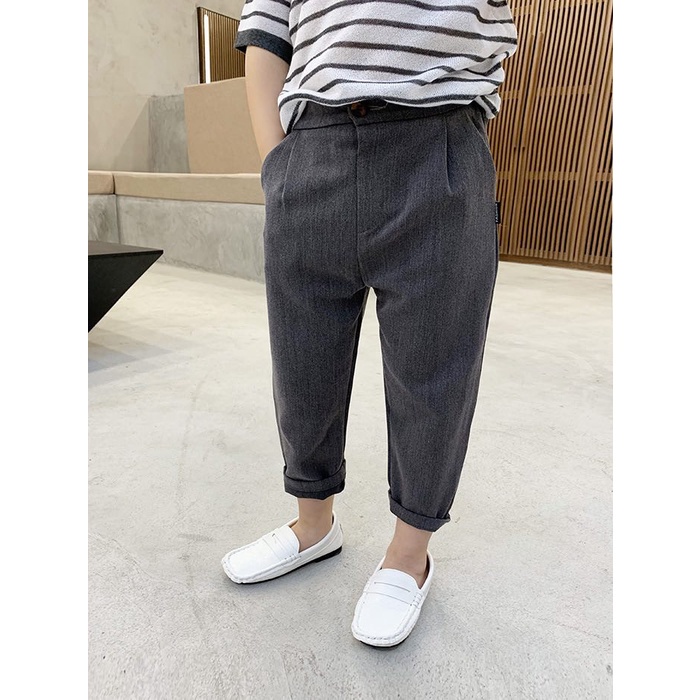 Quần âu/ quần tây vải phong cách cá tính cho bé trai/gái 10-30kg