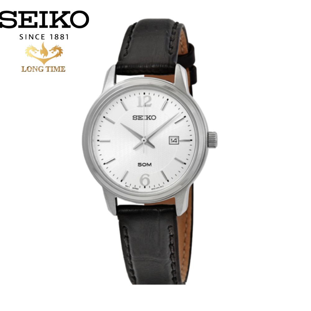 Đồng hồ Nữ chính hãng Seiko Regular SUR659P1 dây da, mặt kính Hardlex (Kính cứng) BẢO HÀNH 60 THÁNG