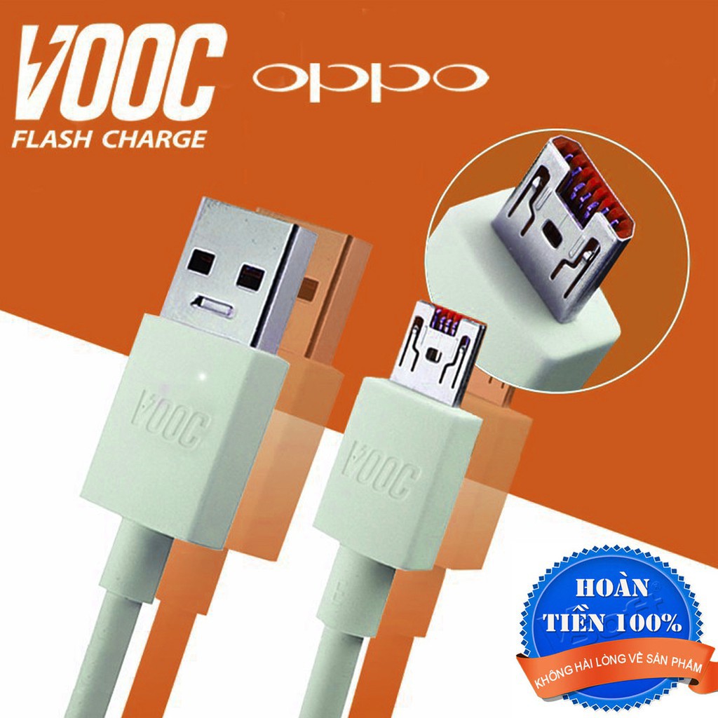 [Bảo Hành 12 Tháng] Cáp sạc nhanh OPPO type C chuẩn VOOC 4A, đúng zin OPPO 100%