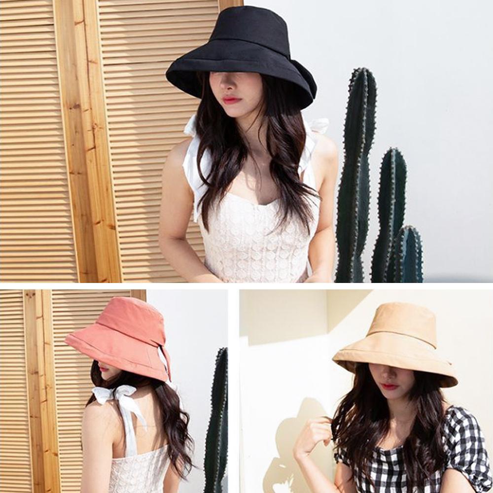 Nón Tai Bèo Rộng Vành Phối Nơ Xinh Xắn Thời Trang Cho Nữ
