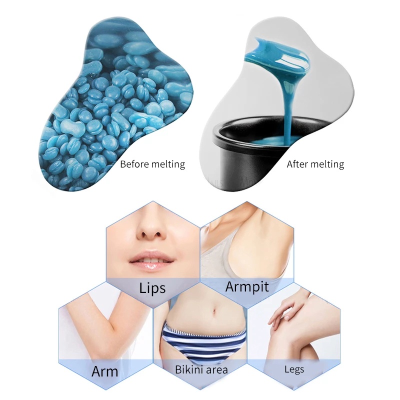 Hộp Hạt Sáp Cứng Tẩy Lông Không Đau 25g Dành Cho Nam Và Nữ