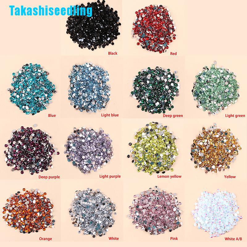 Set 1000 Hạt Kim Cương Giả 5mm Trang Trí Móng Tay