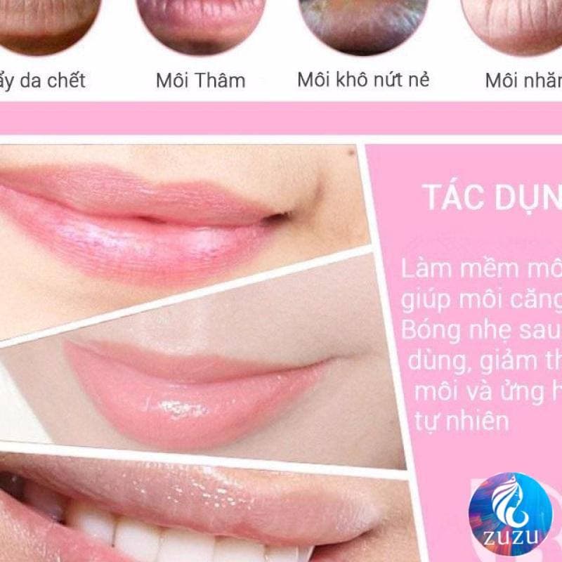 Mặt nạ môi chiết xuất trái lựu, nạ dưỡng môi cấp ẩm mờ thâm nội địa trung