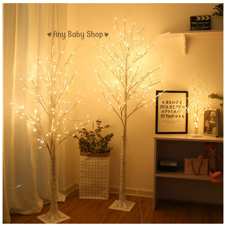 Đèn led hình cây Bạch Dương decor phòng,quán Coffee,trang trí Noel siêu lung linh với 4 dạng kích thước❣❣