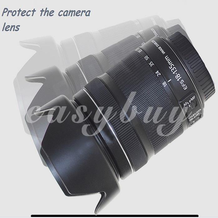 Loa che nắng 67mm ew-73b cho máy ảnh Canon 6D 700D 650D EF-S 18-135mm bf17-85mm | BigBuy360 - bigbuy360.vn
