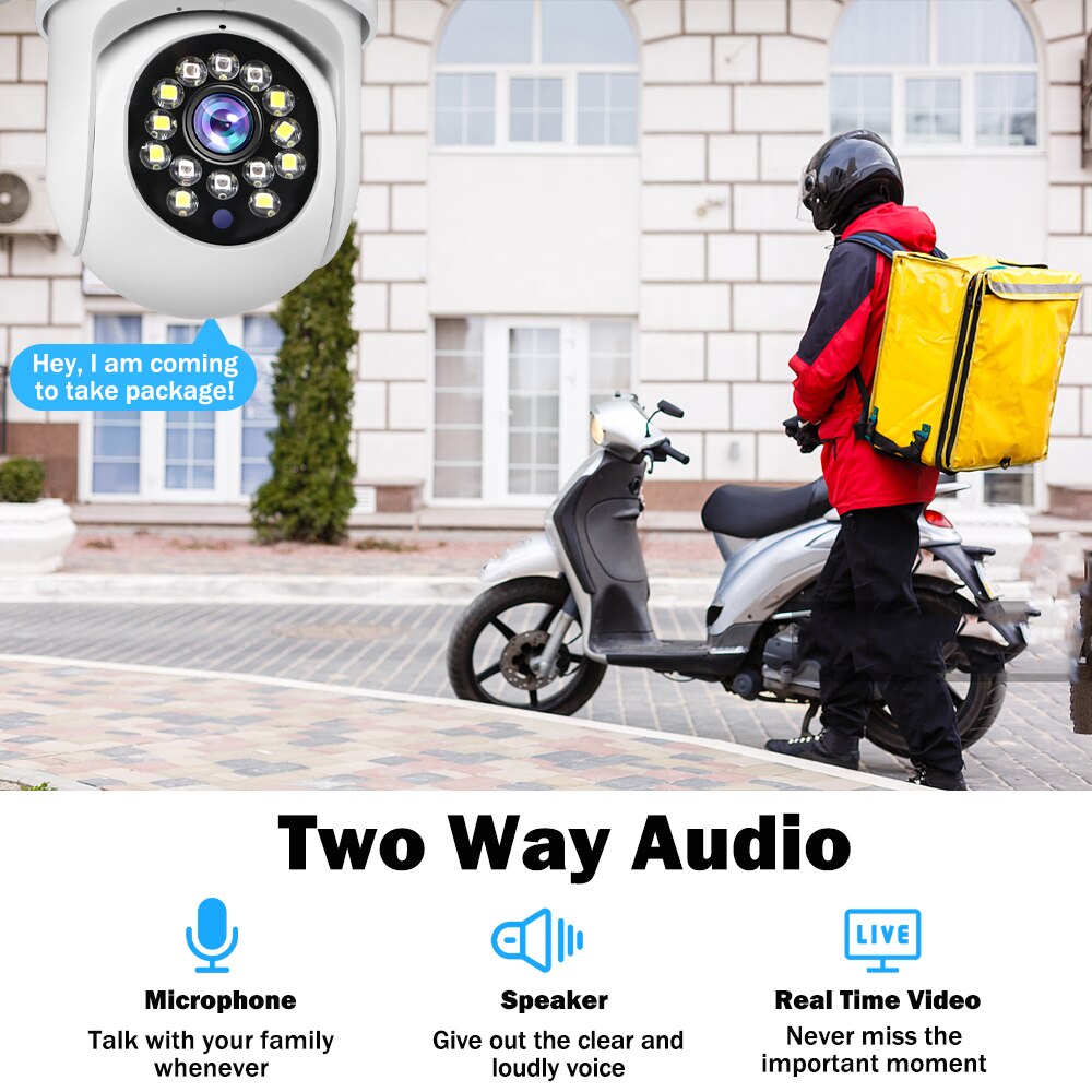 Camera An Ninh Ngoài Trời Thông Minh 2mp Ir Wifi 1080p Hd Cctv P2P cctv