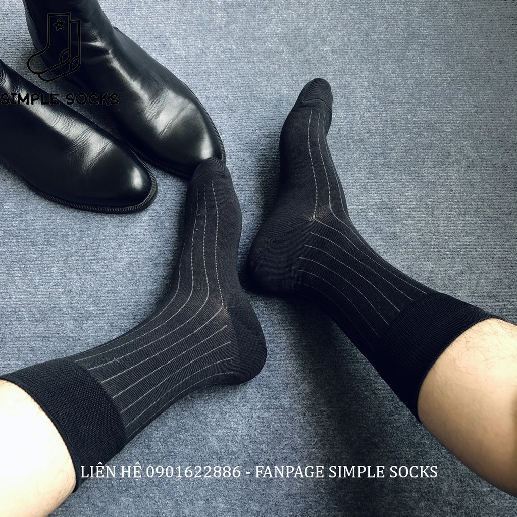Vớ Mang Giày Tây ️- SIMPLE SOCKS - Tất Nam Công Sở Cổ Cao  Họa Tiết Basic Lịch Lãm Cực Đẹp Nhẹ Êm Và Siêu Khô Thoáng