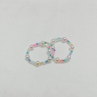 [RẺ VÔ ĐỊCH] nhẫn hạt cườm handmade nhiều màu
