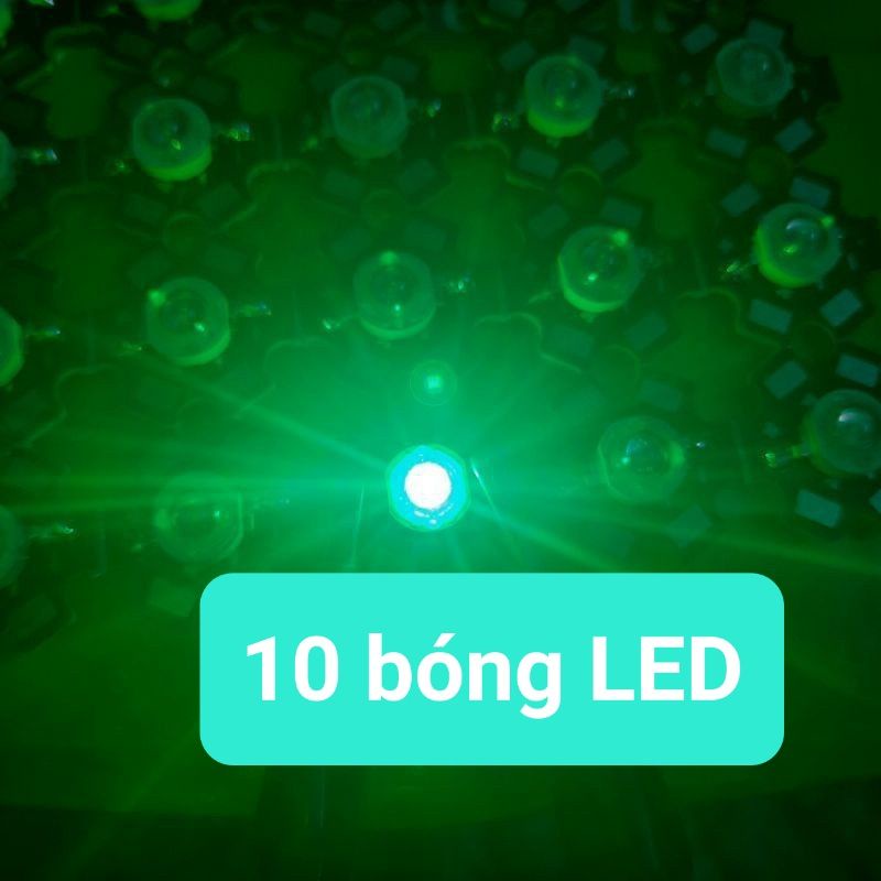 10 bóng led siêu sáng Luxeon 1W lá