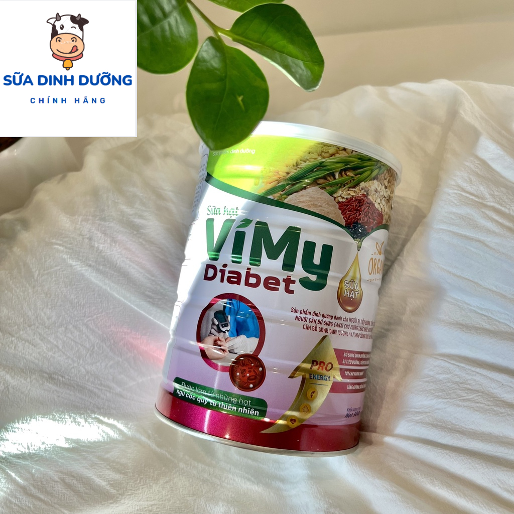 Sữa hạt tiểu đường Vimy Diabet 900g - Sữa cho người tiểu đường - Sữa hạt bổ sung dinh dưỡng