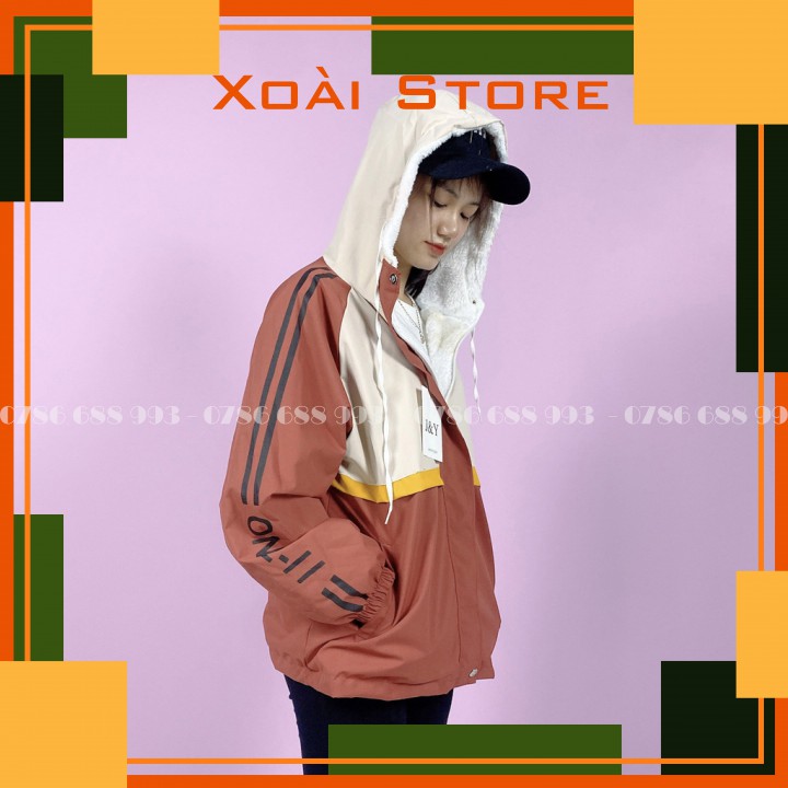 Áo khoác nữ cá tính cao cấp,chất gió tráng bạc chống mưa mùa đông đẹp XoaiXoaiStore | BigBuy360 - bigbuy360.vn