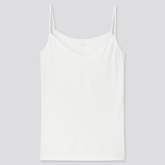 Uniqlo Áo Tanktop Hai Dây Màu Trơn Thời Trang Cho Nữ