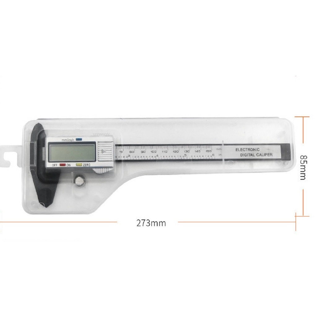 Thước kẹp điện tử với phạm vi đo 0-150mm hiển thị màn hình kỹ thuật số