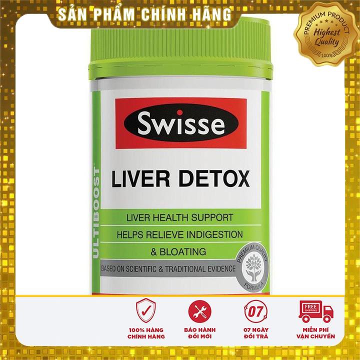 Viên uống thải độc gan Swisse Liver Detox Úc 200 viên