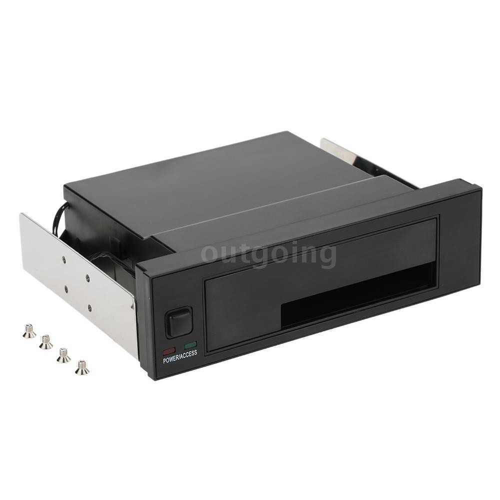 PCER◆Internal Single Bay Mobile Rack Enclosure with LED Indicator Light Support Hot-swap for 2.5/3.5inches SATA HDD SSD