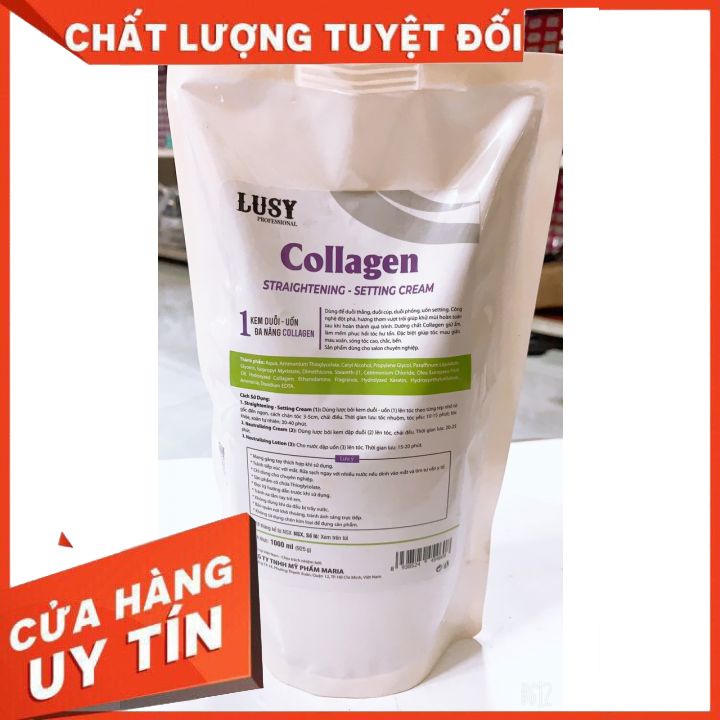 Bộ Kem Uốn Duỗi Tóc Kỹ Thuật Số LUSY Siêu Bóng ,Siêu Xoăn 1000ml x2- BỘ UẤN DUỖI ĐA NĂNG-TIỆN LỢI KHÔNG KHÔ TÓC KHÔNG HÔ