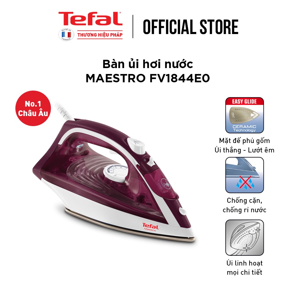 Bàn ủi hơi nước Tefal FV1844E0 - Gian hàng chính hãng - BH 2 năm