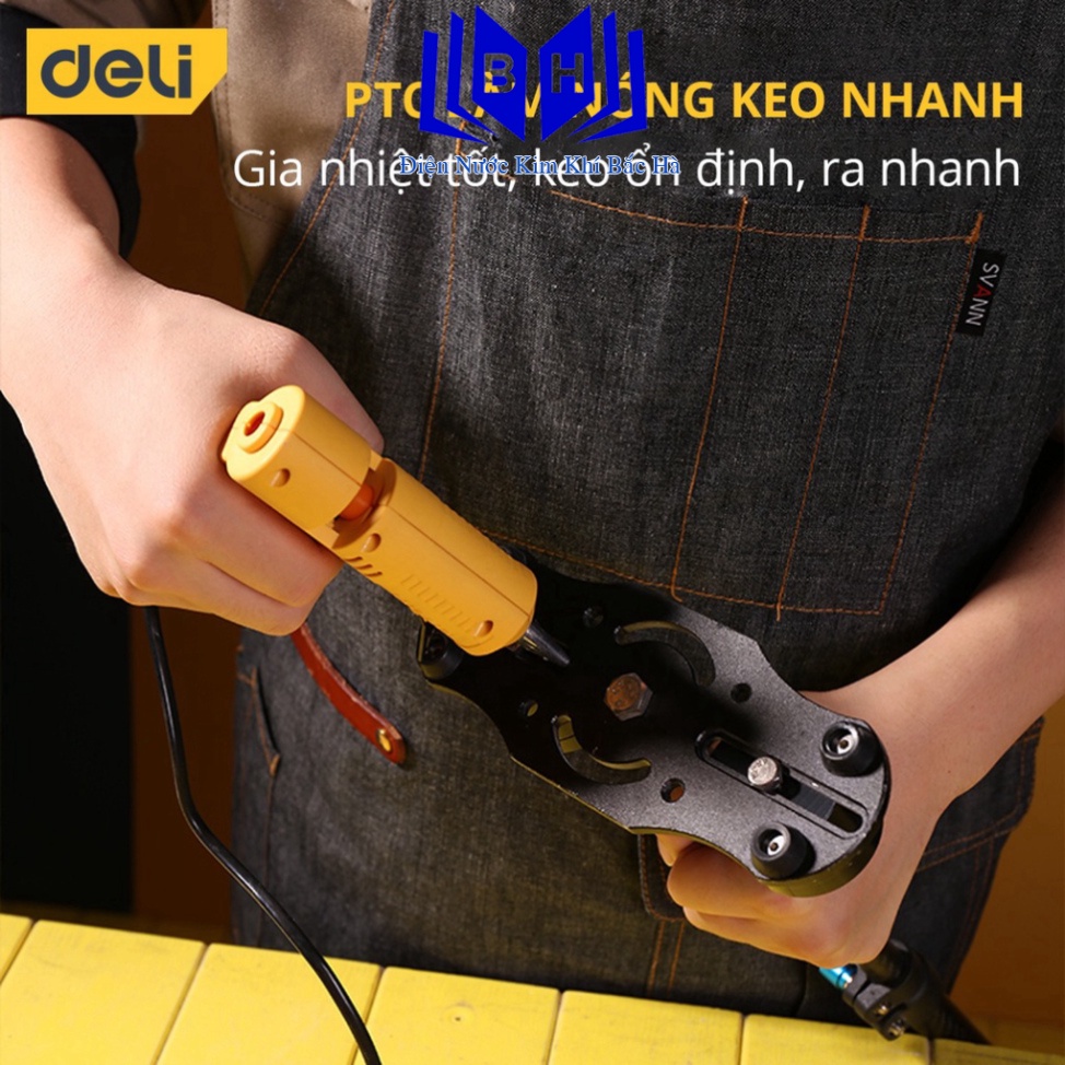 Bắc Hà - Súng Bắn Keo Deli 40W Chất Lượng Cao - Kích Thước Nhỏ Gọn, Công Suất Lớn, Nhỏ Gọn, Dễ Dàng Sử Dụng - DL2540