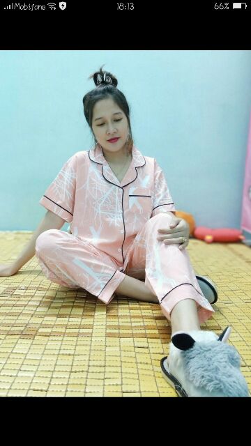 Đồ  bộ  pijama lụa  bigsize 60-67kg | BigBuy360 - bigbuy360.vn