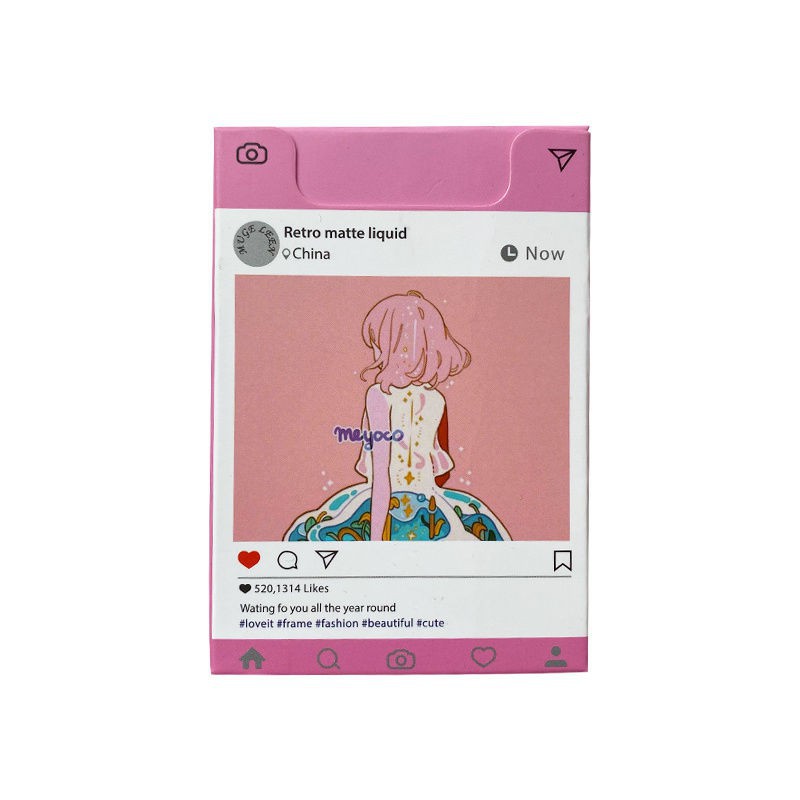 MUGE LEEN 5 màu / set son bóng nước trái cây retro matte lip gloss set son môi cô gái dễ thương son bóng lâu trôi không thấm nước | BigBuy360 - bigbuy360.vn