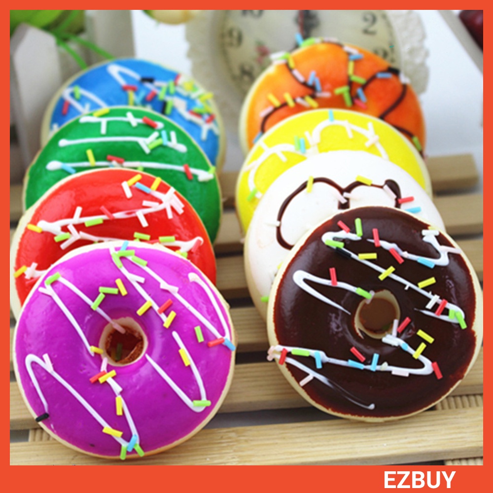 Đồ Chơi Dạng Nén Đàn Hồi Hình Bánh Donut Giúp Giảm Căng Thẳng