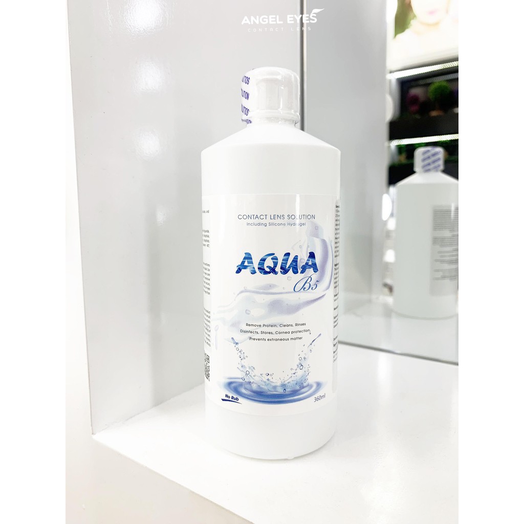 ( RẺ ƠI LÀ RẺ ) Nước ngâm lens Angel Eyes Aqua B5 360ml