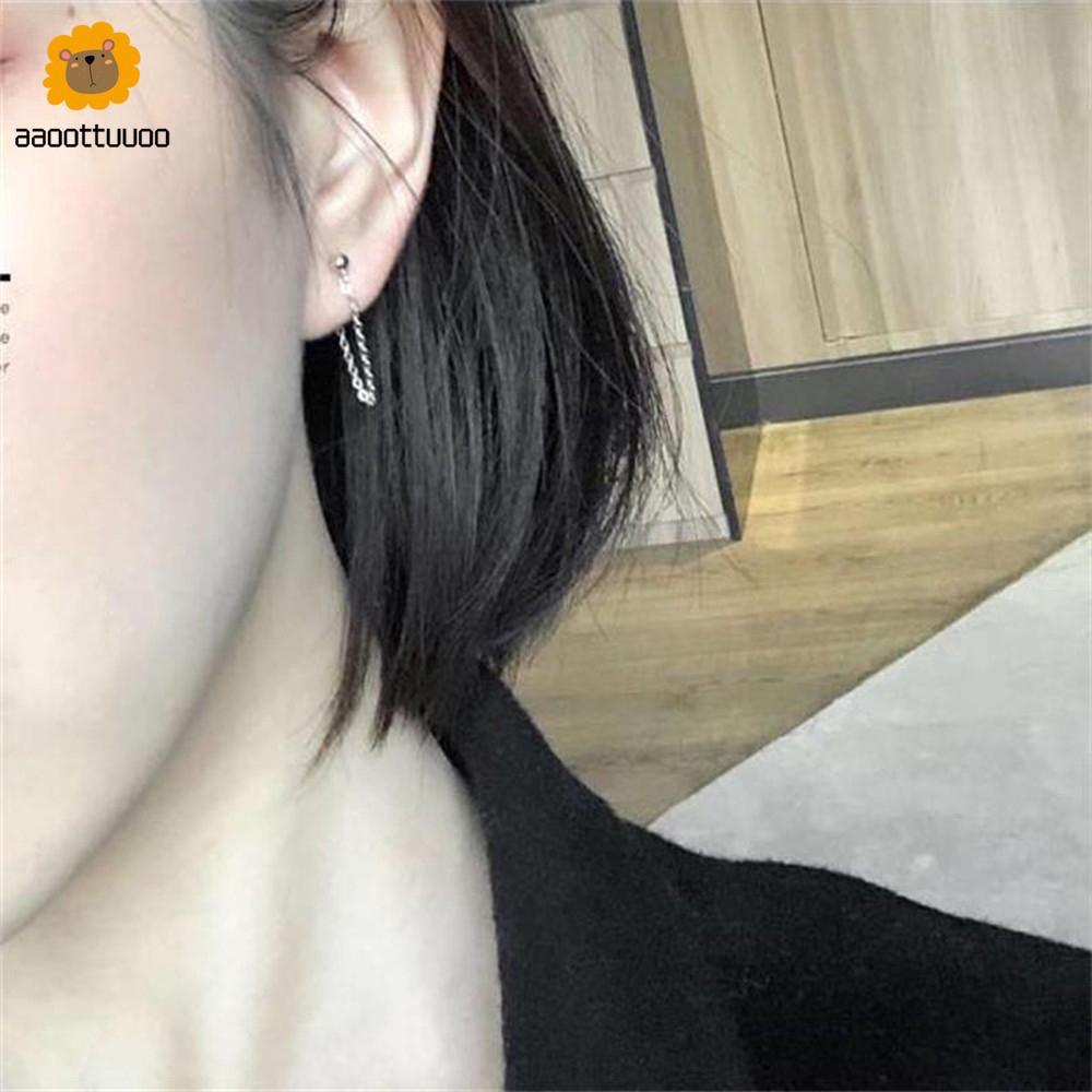 Hoa Tai Dáng Dài Phối Tua Rua Phong Cách Hàn Quốc Sang Trọng