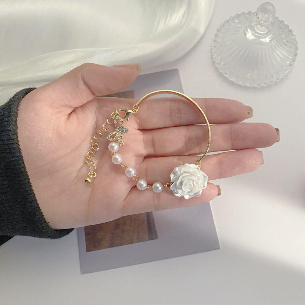 Vòng Tay Hoa Hồng Phong Cách Baroque Ngọt Ngào Cho Nữ