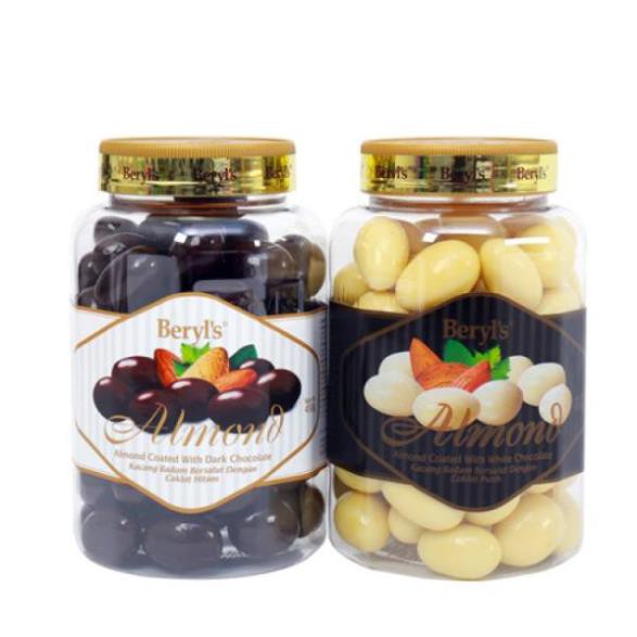 (6 loại) Chocolate Beryl's nhân Hạnh nhân hủ 450gr