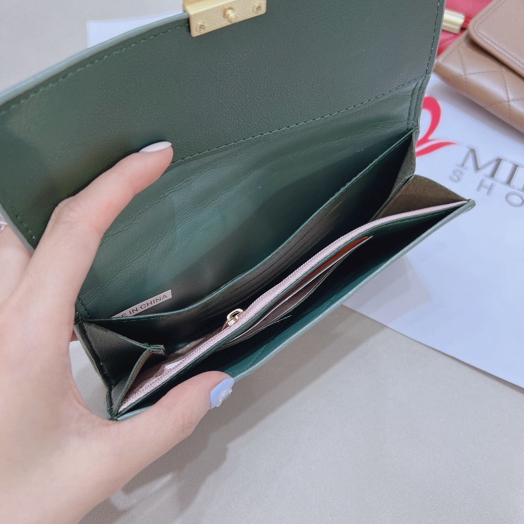 Min's Shoes - Ví nữ đẹp cầm tay dáng dài da mềm cao cấp Ví 268