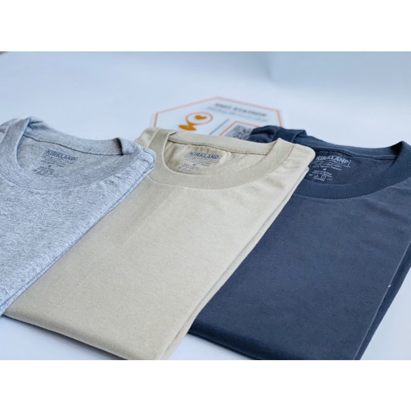 ÁO THUN KIRKLAND / MÃ MÀU XÁM / 100% COTTON