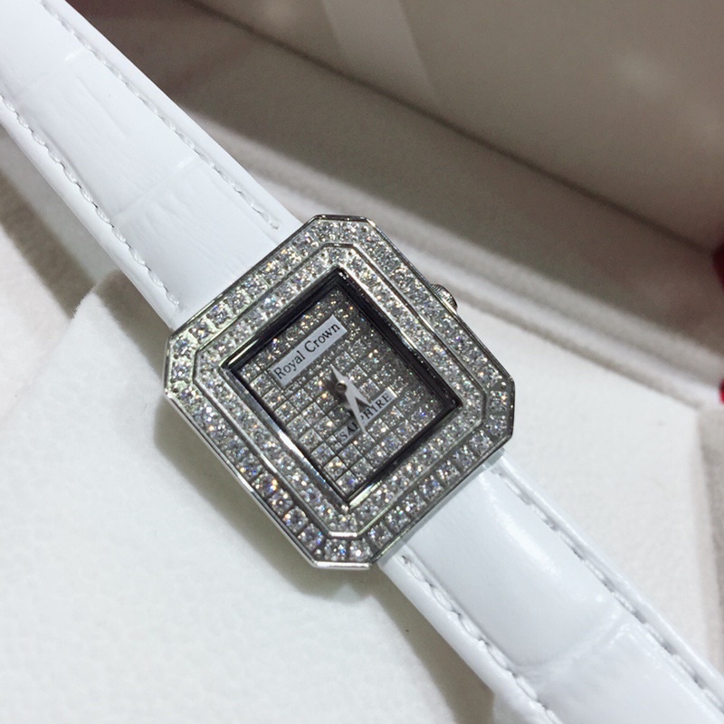 Đồng Hồ Nữ Royal Crown 3619 Dây Da Chính Hãng