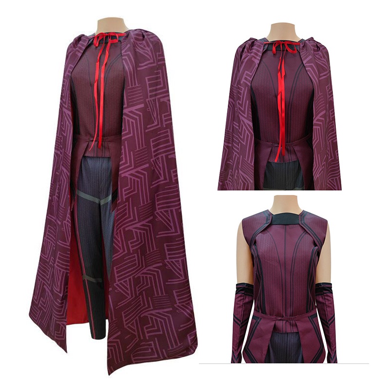 wanda visión scarlet witch cosplay conjunto de trajes de halloween carnaval traje regalos