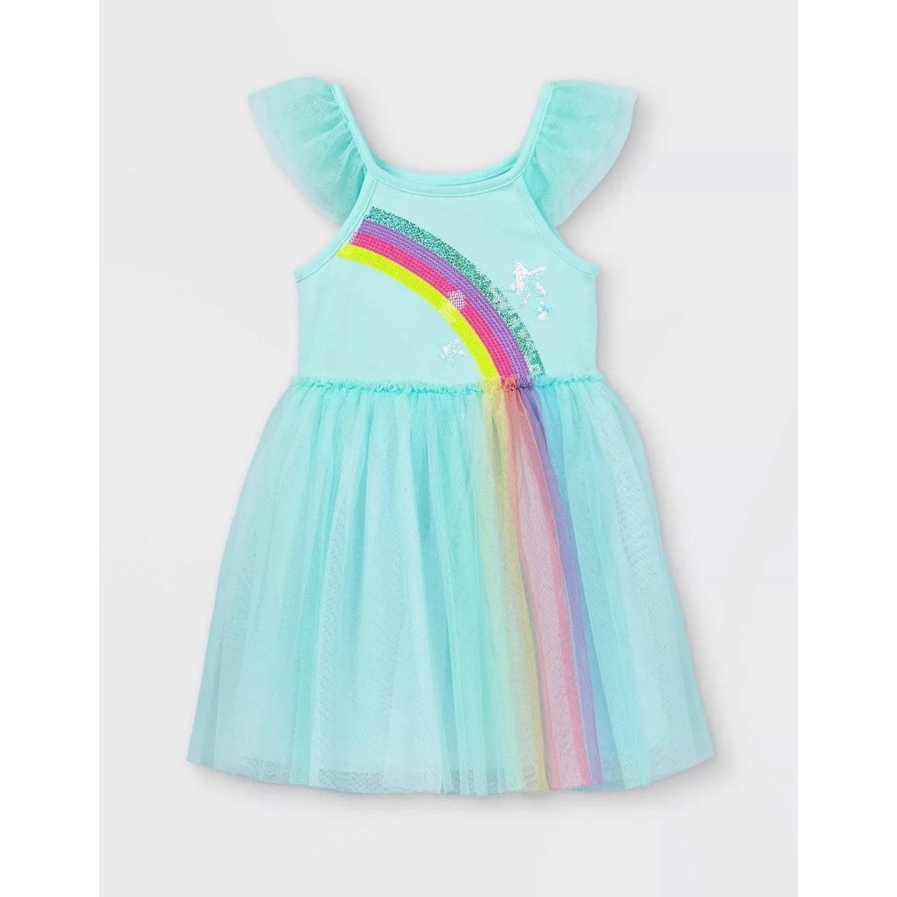 Đầm Cat&Jack cánh tiên - xanh cầu vồng