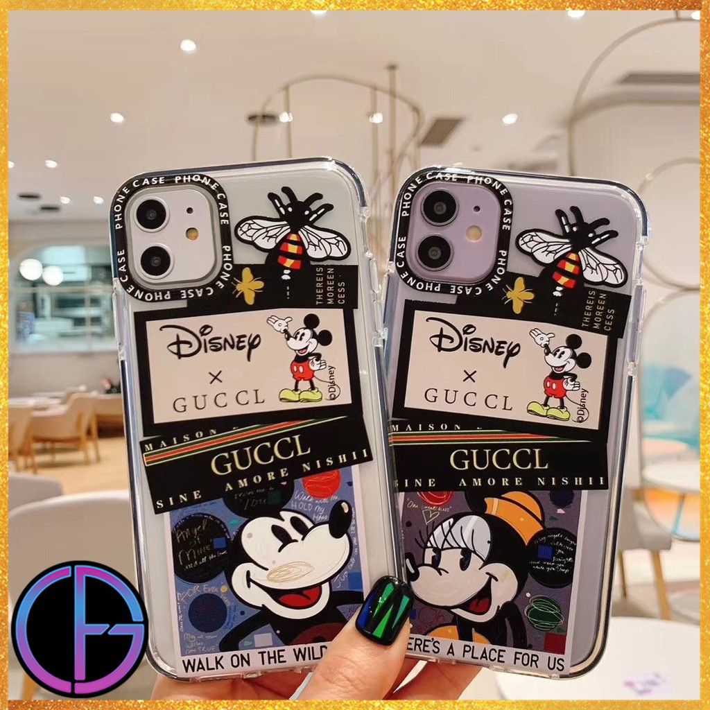 Ốp Điện Thoại In Hình Chuột Mickey / Minnie Đáng Yêu Cho Iphone 11 Pro Max Xr Xs I 7 I 8 Plus