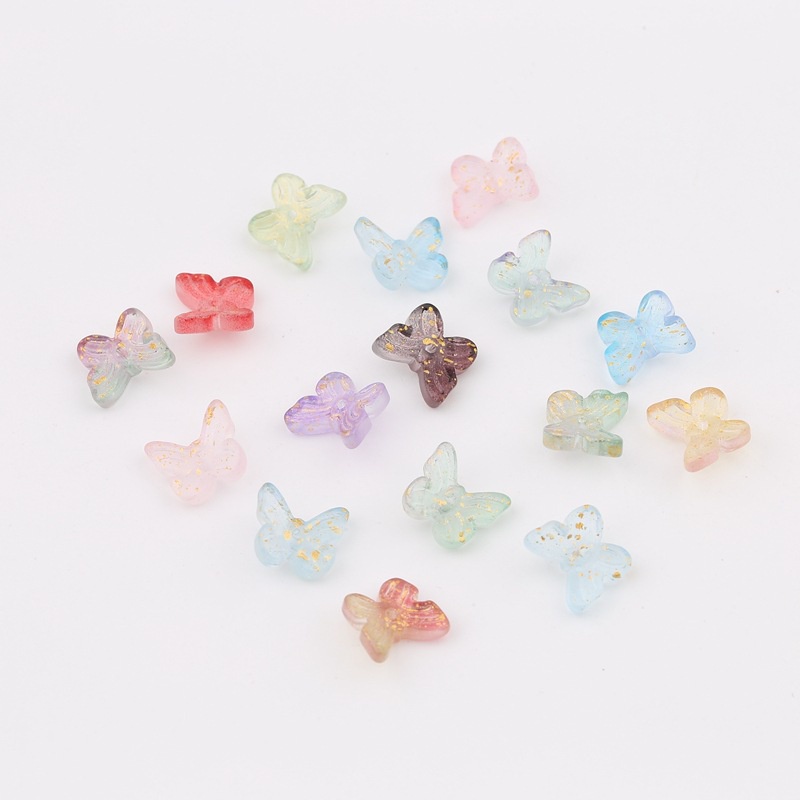 Bộ 20 mặt dây chuyền hình bướm kính đính đá chất lượng cao