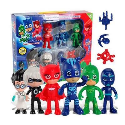 Bộ 6 Mô Hình Nhân Vật Hoạt Hình Pj Masks